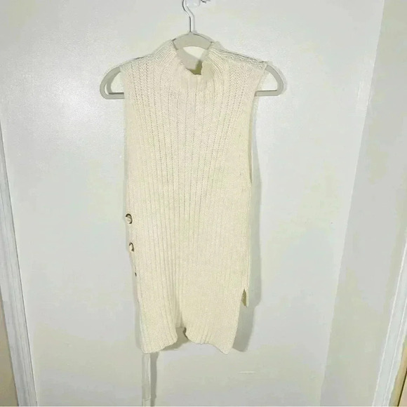 NWT Derek Lam 10 Crosby Sleeveless Ribbed-Knit Sweater - Picture 4 of 13